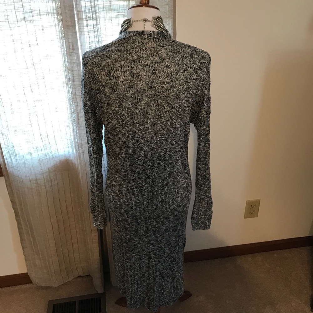 [Hollister] Wmn’s Long Cardigan Pockets Side Slit - Picture 4 of 5